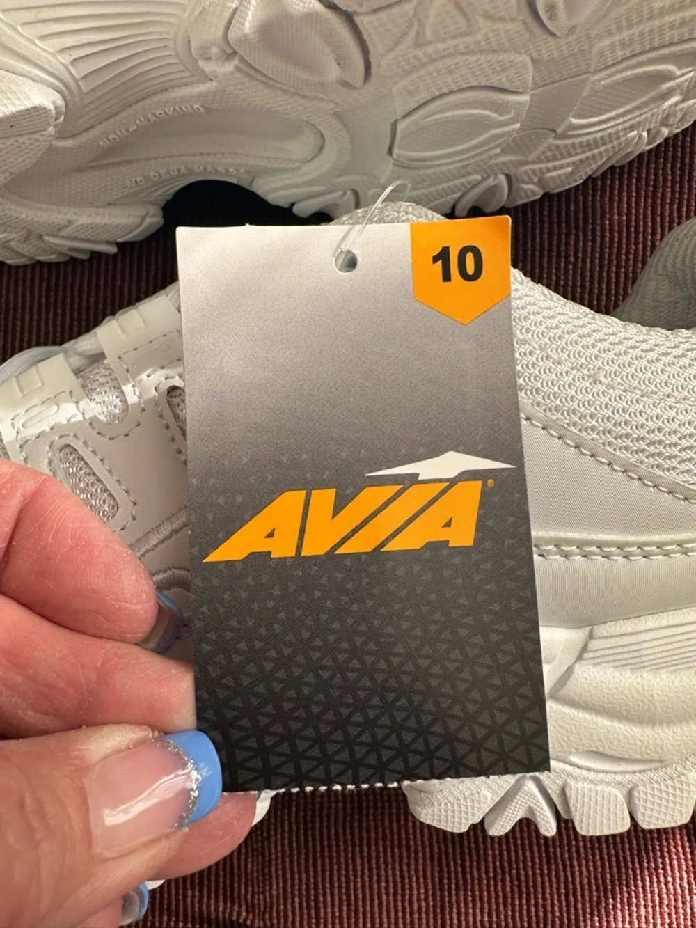 NWTS Avia White Womens Elevate Athletic Low-Top Walking Sneakers Sz 10 - Picture 10 of 11